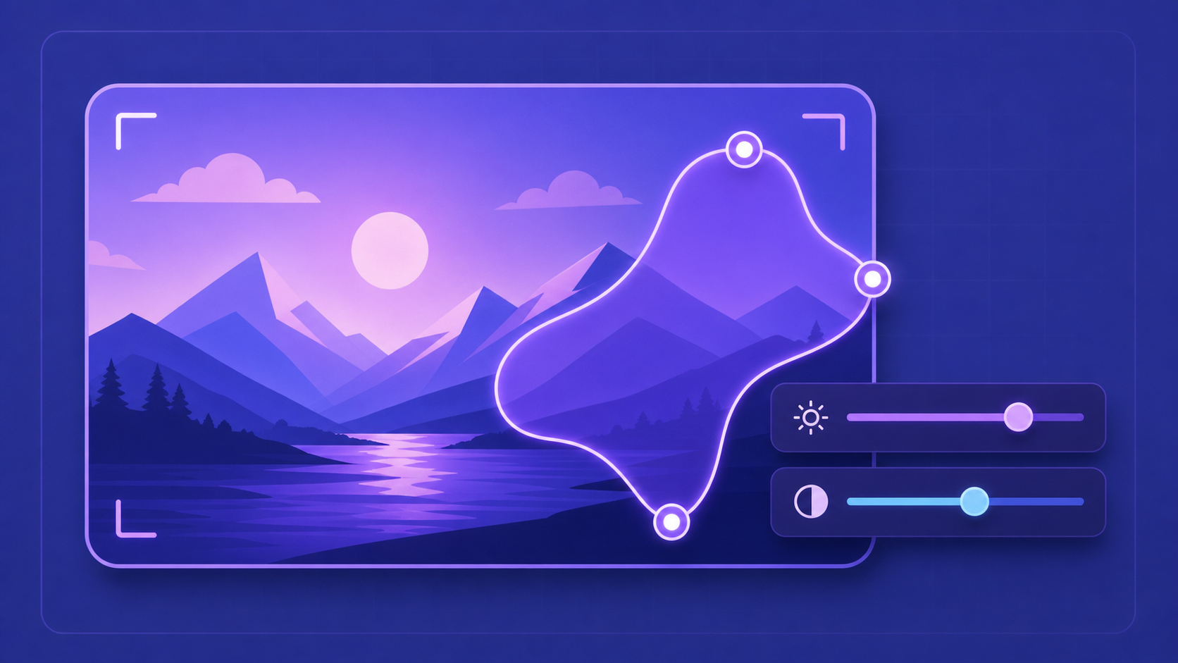 Cinematic production frame representing precise image and video refinement